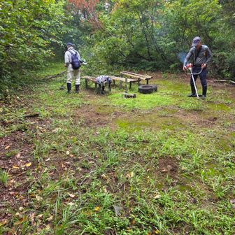 南蛮分岐へ！
ここから、三ノ峠山へ戻りながら草刈りを！