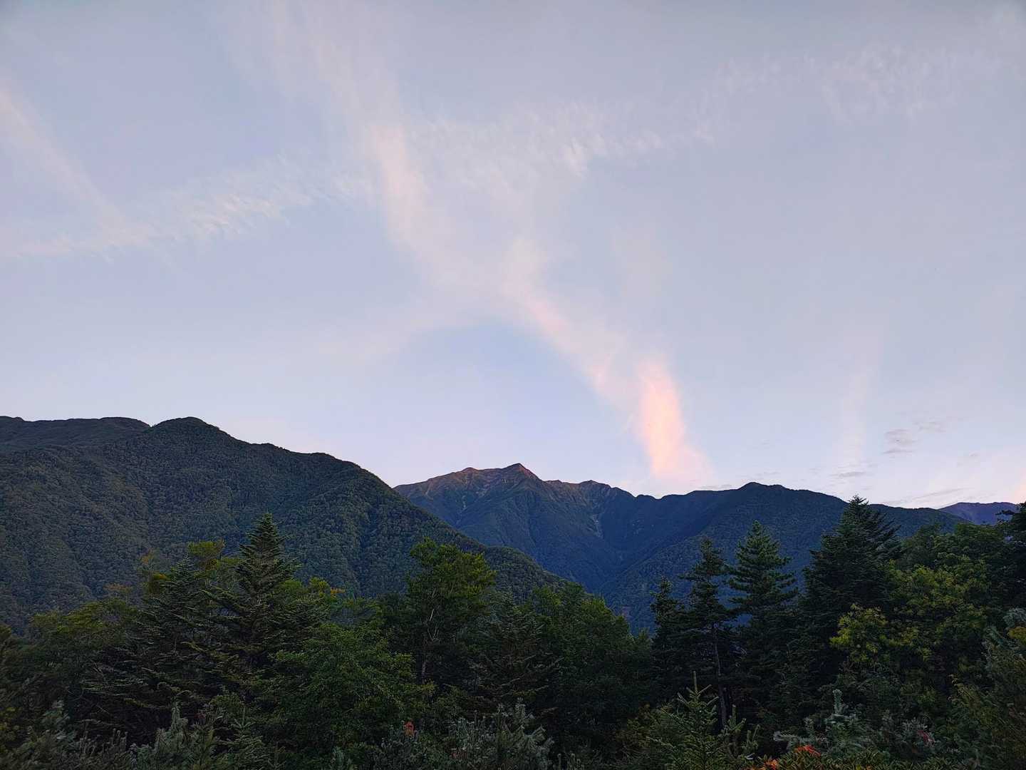 明るくなった！急いで下山！