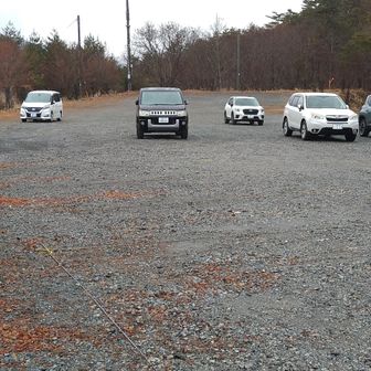 登山開始は、私だけでしたが下山後4台になってました