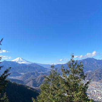確かに良い✨富士山と右に三つ峠山