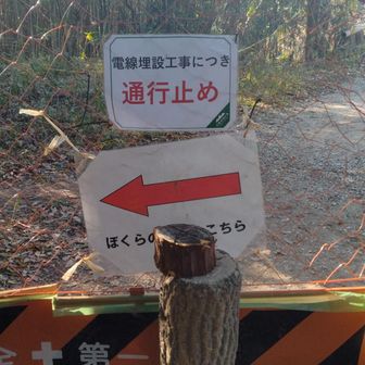 ぼくらの広場、侵入禁止。
迂回をお願いします。