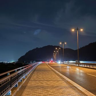 夜7:30ころ、石清水八幡宮に戻った。長いけど、とても楽しいウォーキングでした😊

見ていただき、ありがとうございました！