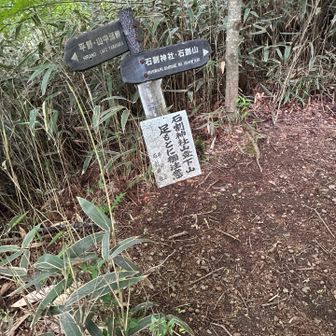 神社、山頂方面へ