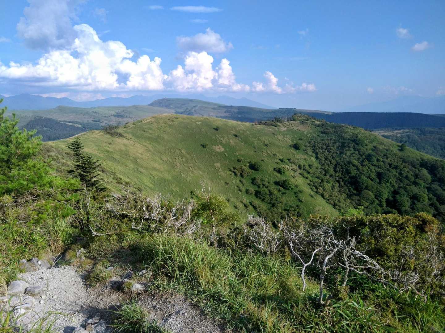 ちなみにちなみに、「霧ヶ峰」という山名は無い事は周知の事
レーダーのある車山がその代表で、霧ヶ峰の範囲はここ鷲ヶ峰が境界だと思う🤔
ちなみにヤマップのピークもここからほぼすべて視認出来るはず👀
などと言ってると背後で⚡️⚡️⚡️
タッチアンドゴーで⤵️💦
