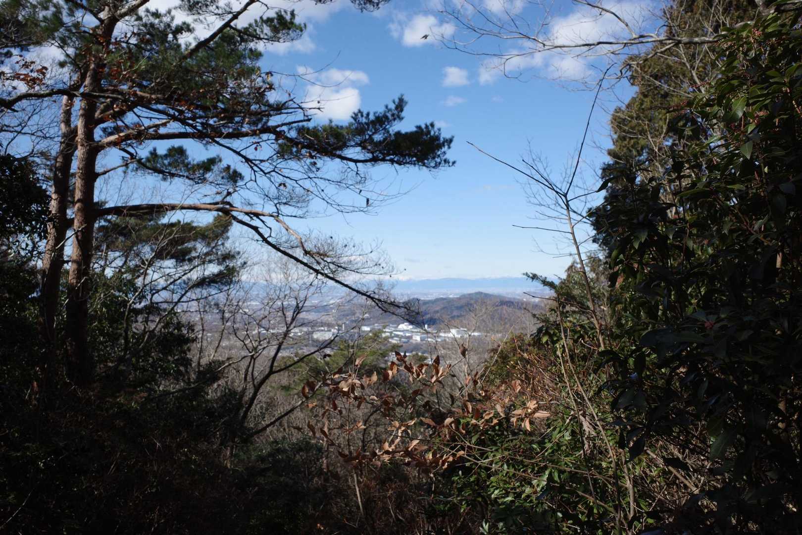 景色チラ見え
