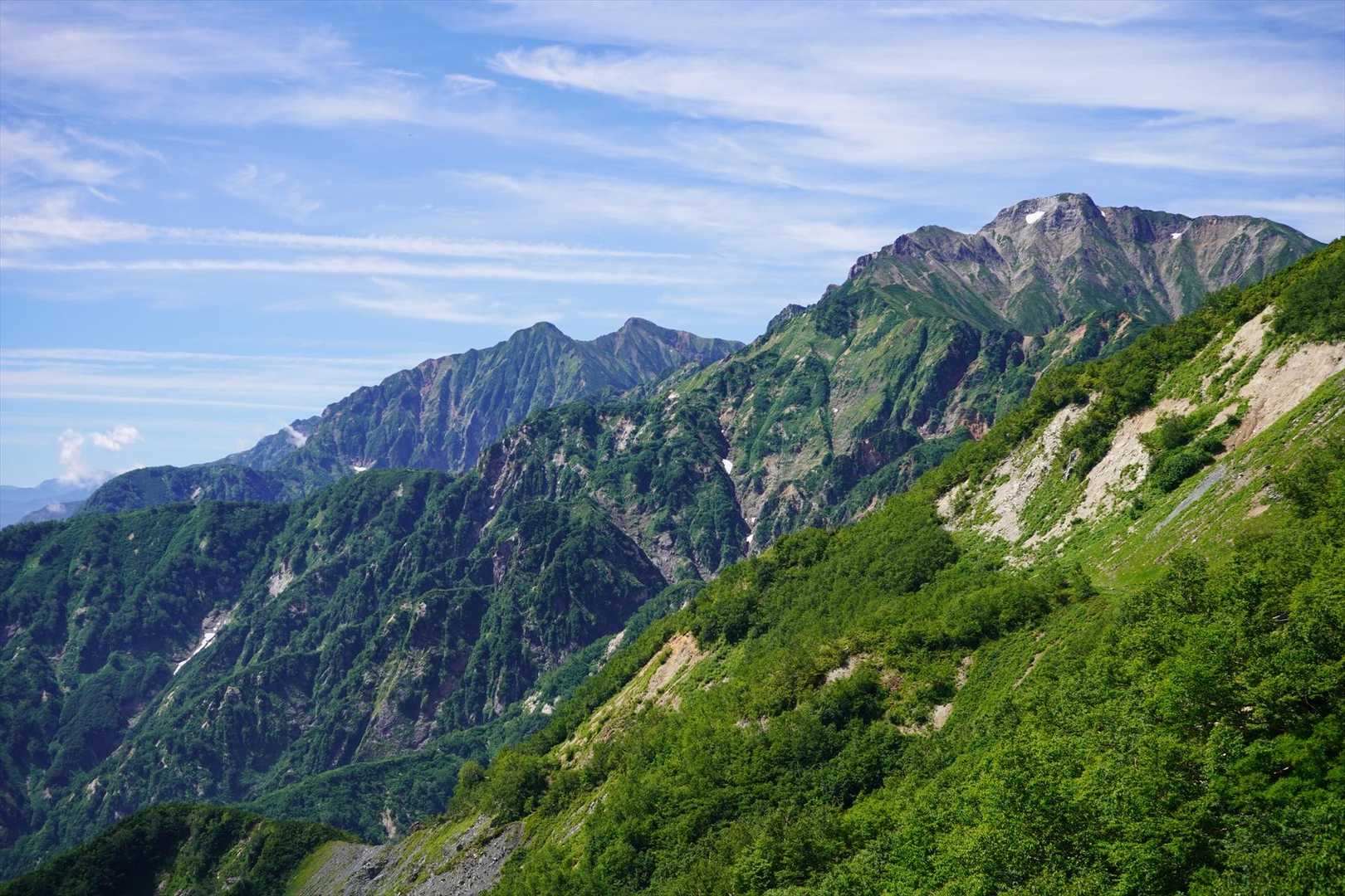 鹿島槍も今日はくっきり