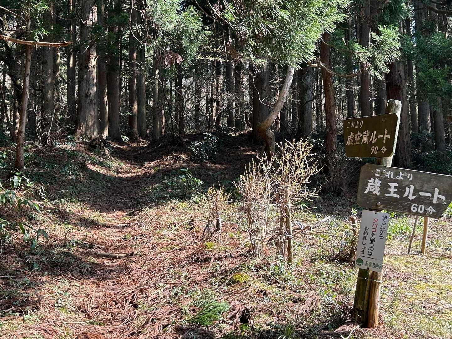 久しぶりで楽しみ‼︎
虚空蔵ルートから登ります