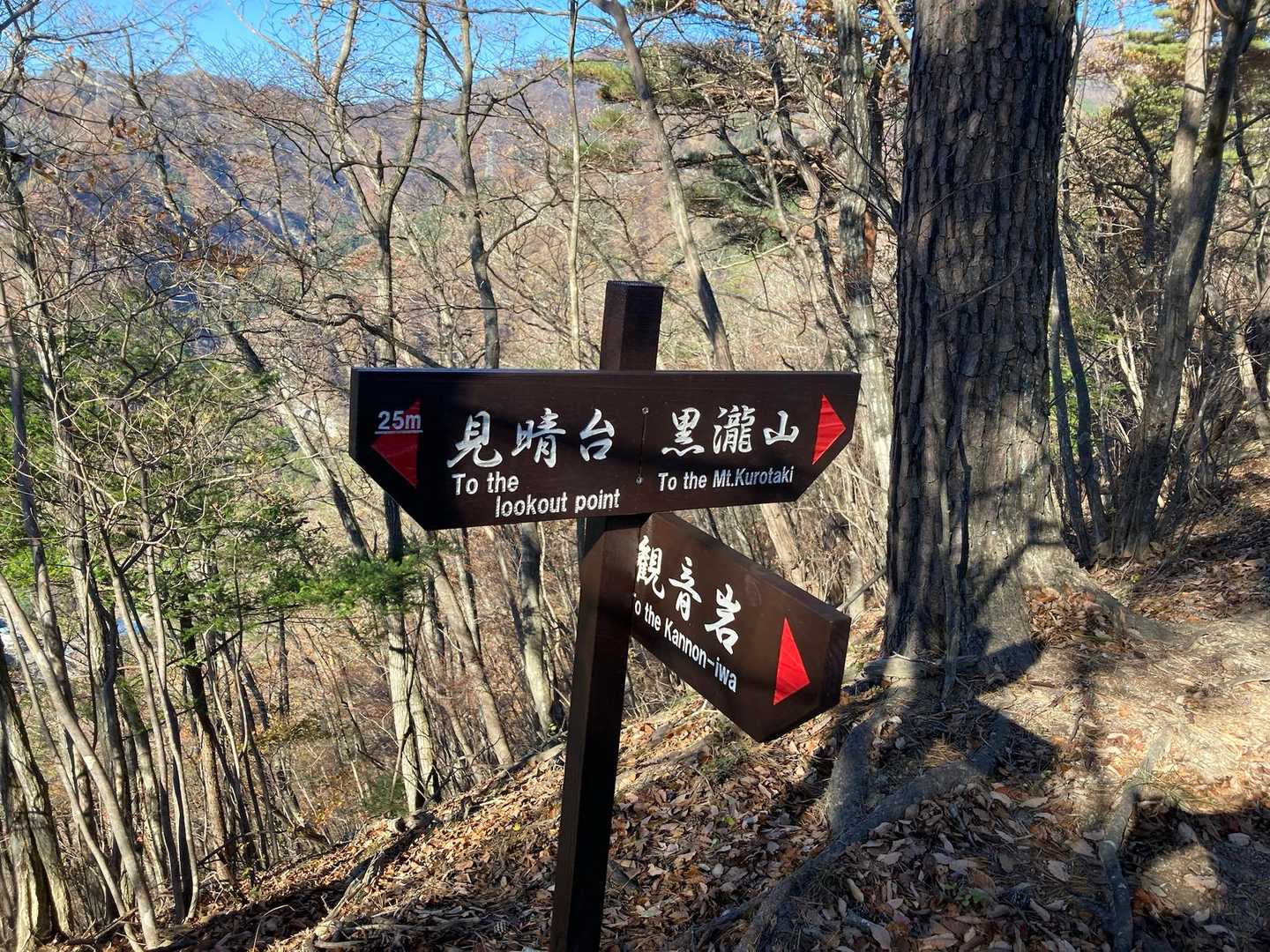 観音岩へ