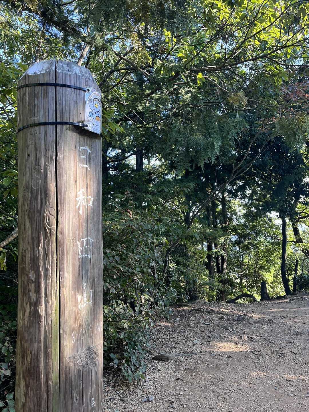 山頂もたくさんの人