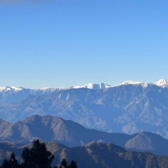光岳　聖岳　　赤石岳