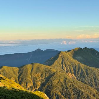 中央アルプスと御嶽山😊