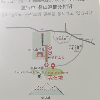 この迂回路には書いてない林の中の近道は私の帰りのルート参照