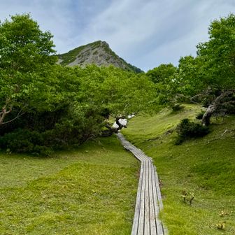 茶臼岳の登り返し