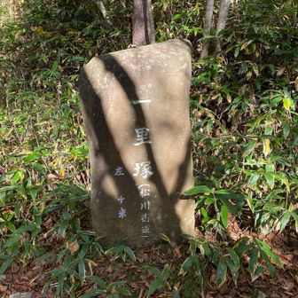昔の街道の一里塚。
