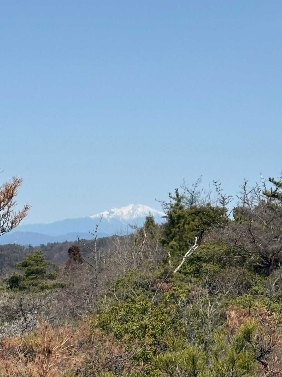 御嶽も見えました。
こちら電線なし