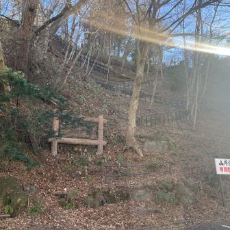 ここの階段は途中壊れてた