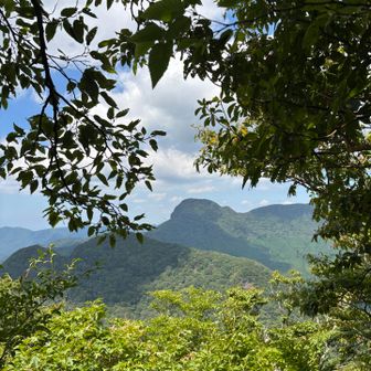 正面に経ヶ岳　まだ登ったことない