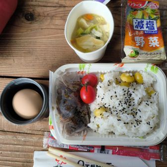 やっと仲間が作ってくれたお弁当にありつく事が出来ました。
心配してくれました!
山で仲間と堪能させて頂きました。
何時もありがとうご馳走様。