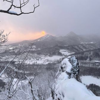 慌てて龍の髭まで戻って、日の出拝めました🌅