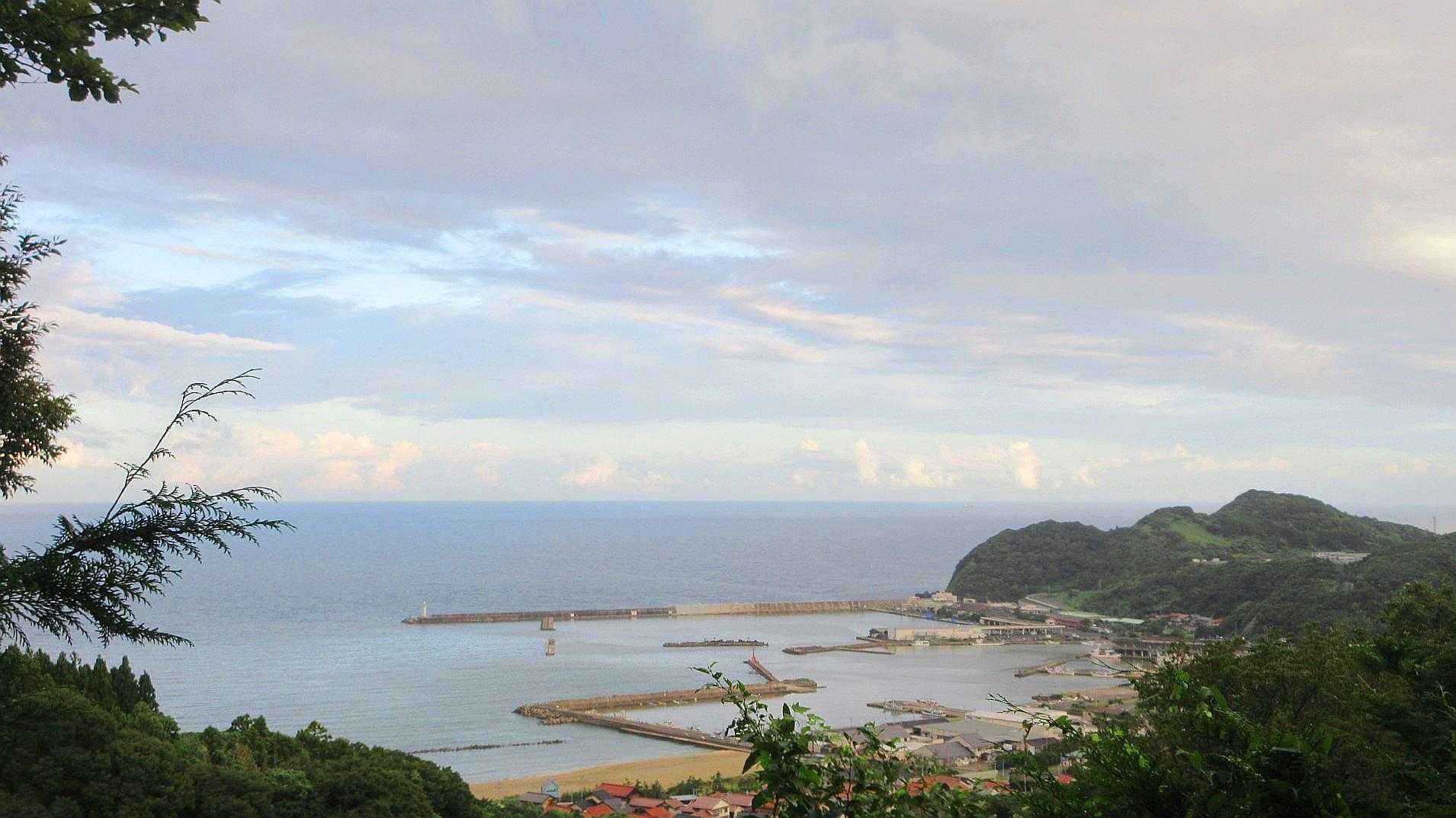 東ルート展望台より恵曇・古浦