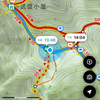 木賊山で最後の登り返し終了。こっからは下るのみ1400m