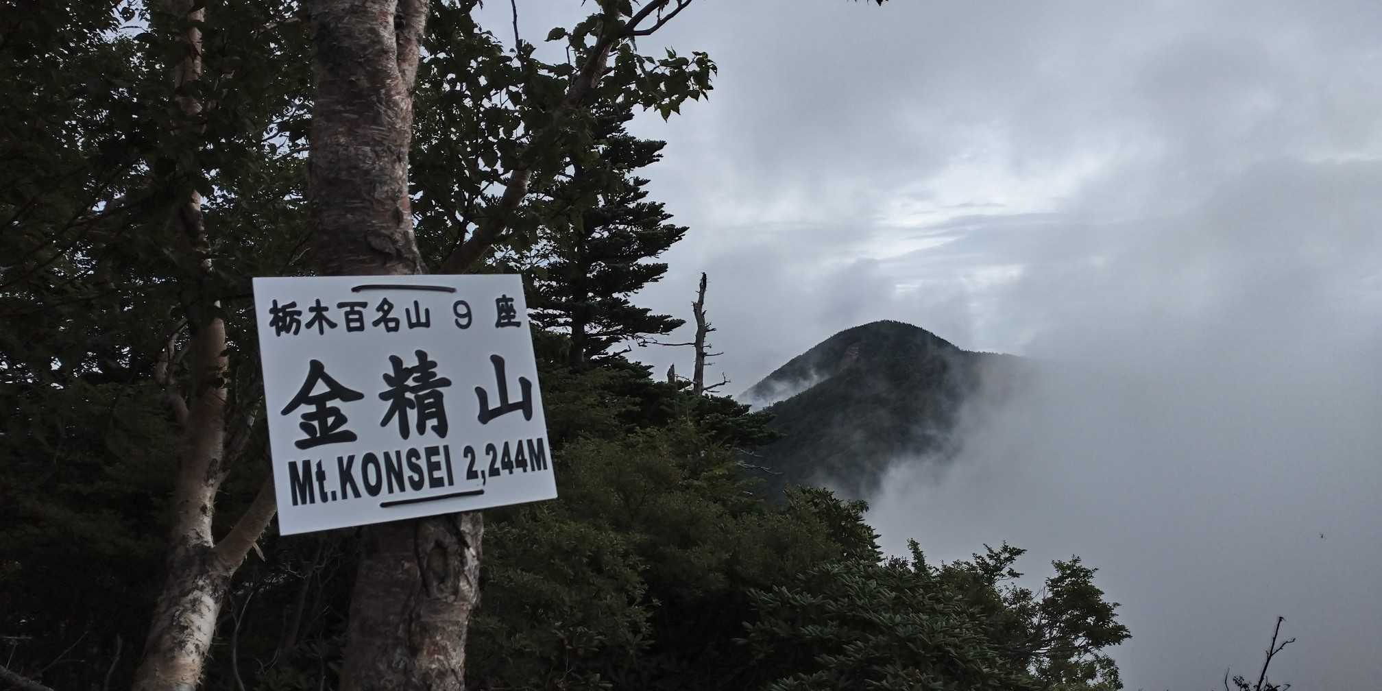 金精峠登山口-金精峠-金精山-五色山-前白根山 往復コースの写真