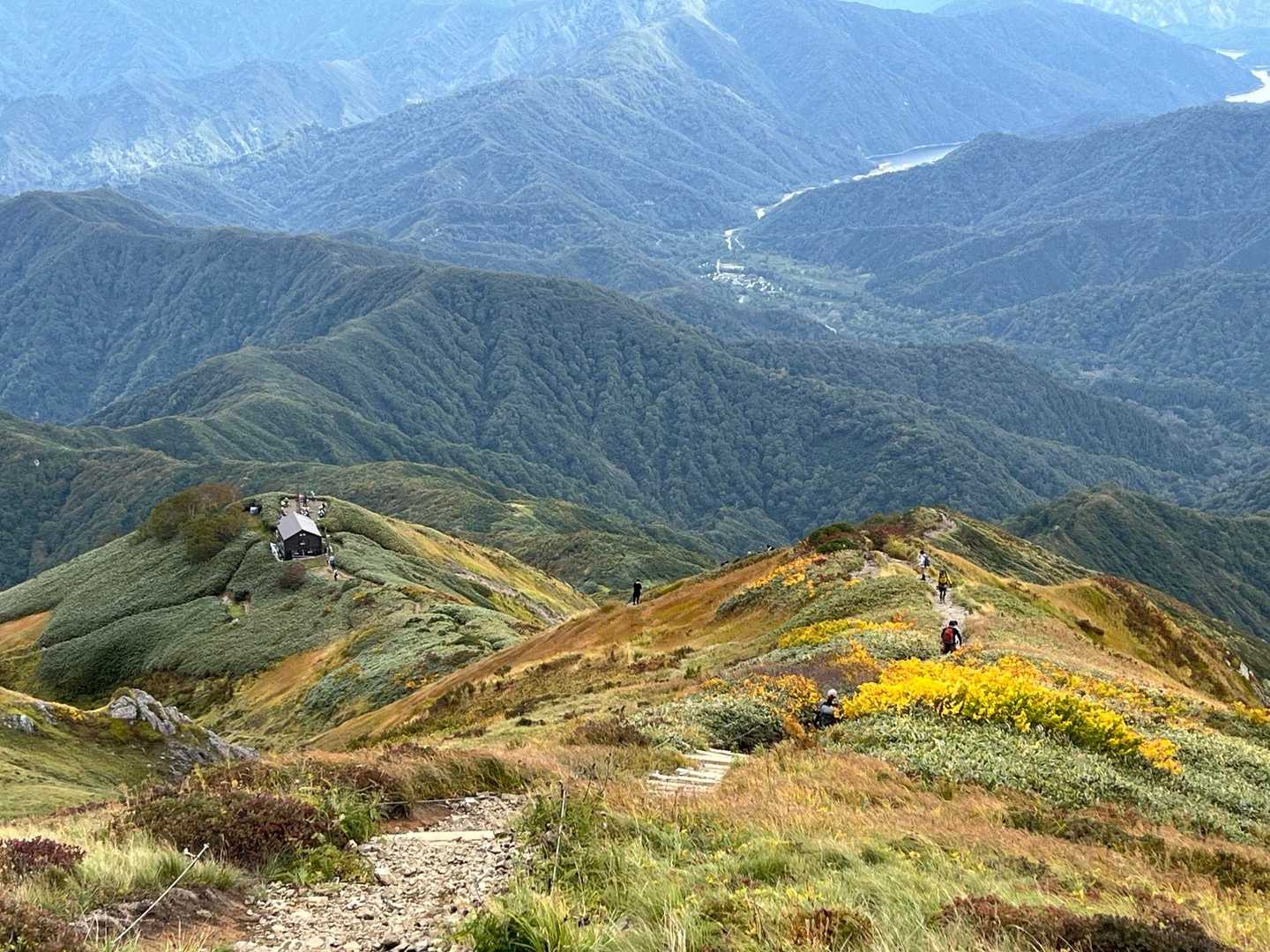 越後駒ヶ岳 往復 | 滝雲が湧く枝折峠から、花や眺望を楽しむ稜線歩きの写真