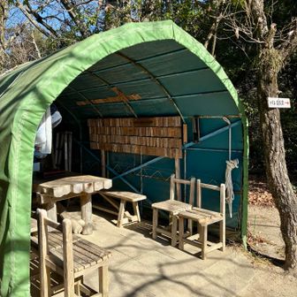 テント小屋にはレジェンド達の
お名前がずらり👀