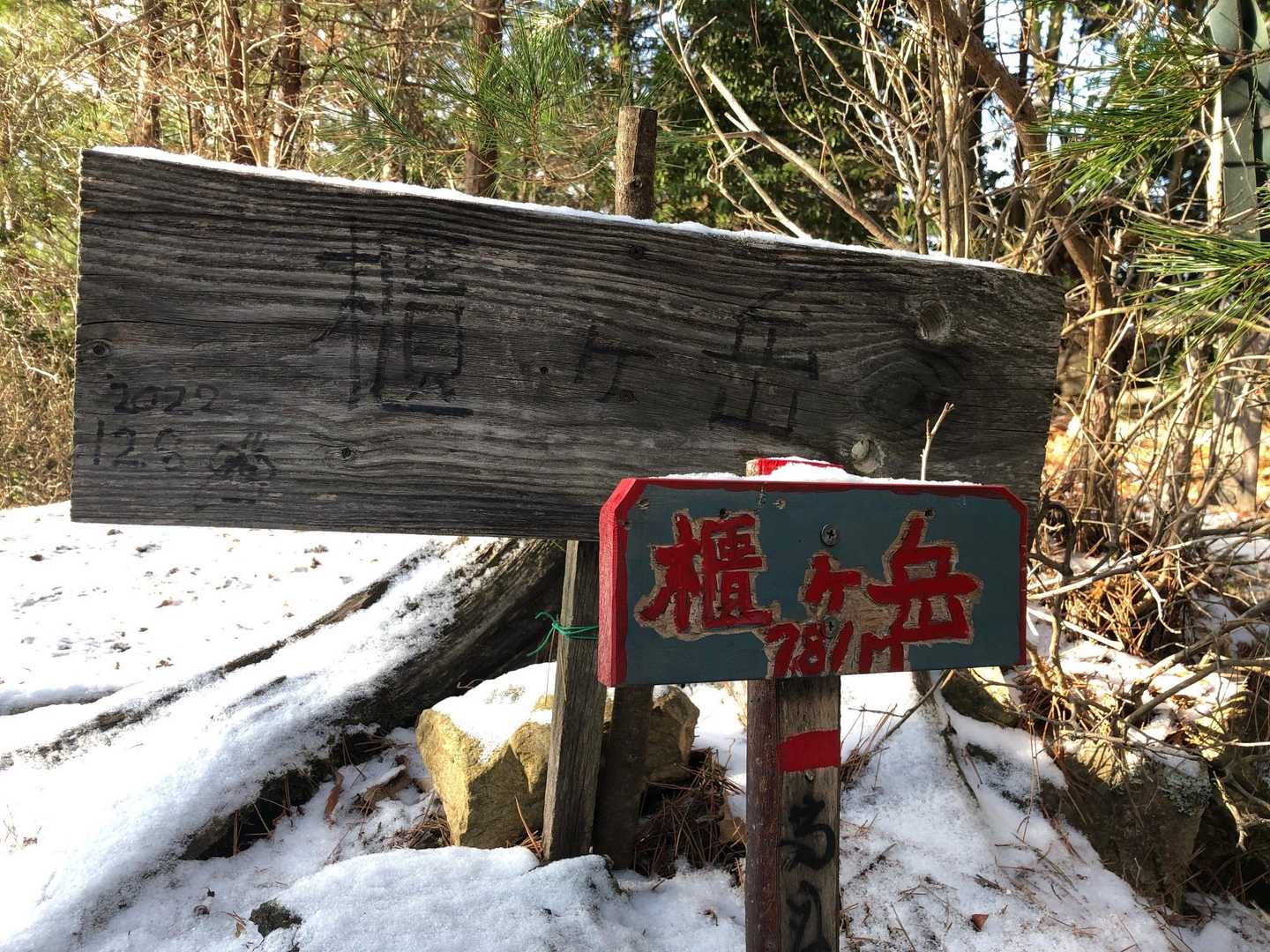 櫃ヶ岳　781m 眺望なしでした