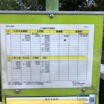 ちょうど16:15発のバス（浅川入口バス停発）に間に合ったのですが、、
25km LDHバッジの獲得には2kmほど距離が足りないので今回はバスに乗りません。😅