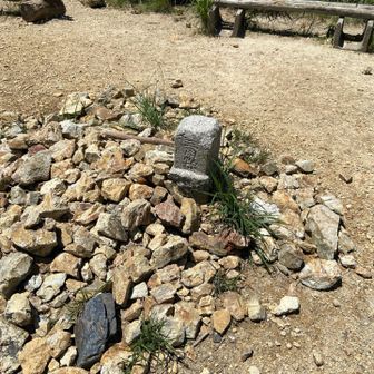無事に山頂到着！三角点を確認！