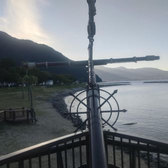 向こうは、高崎山と別府市街
