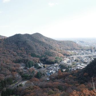 岩戸山山頂付近から望む景色がなかなかよい◎