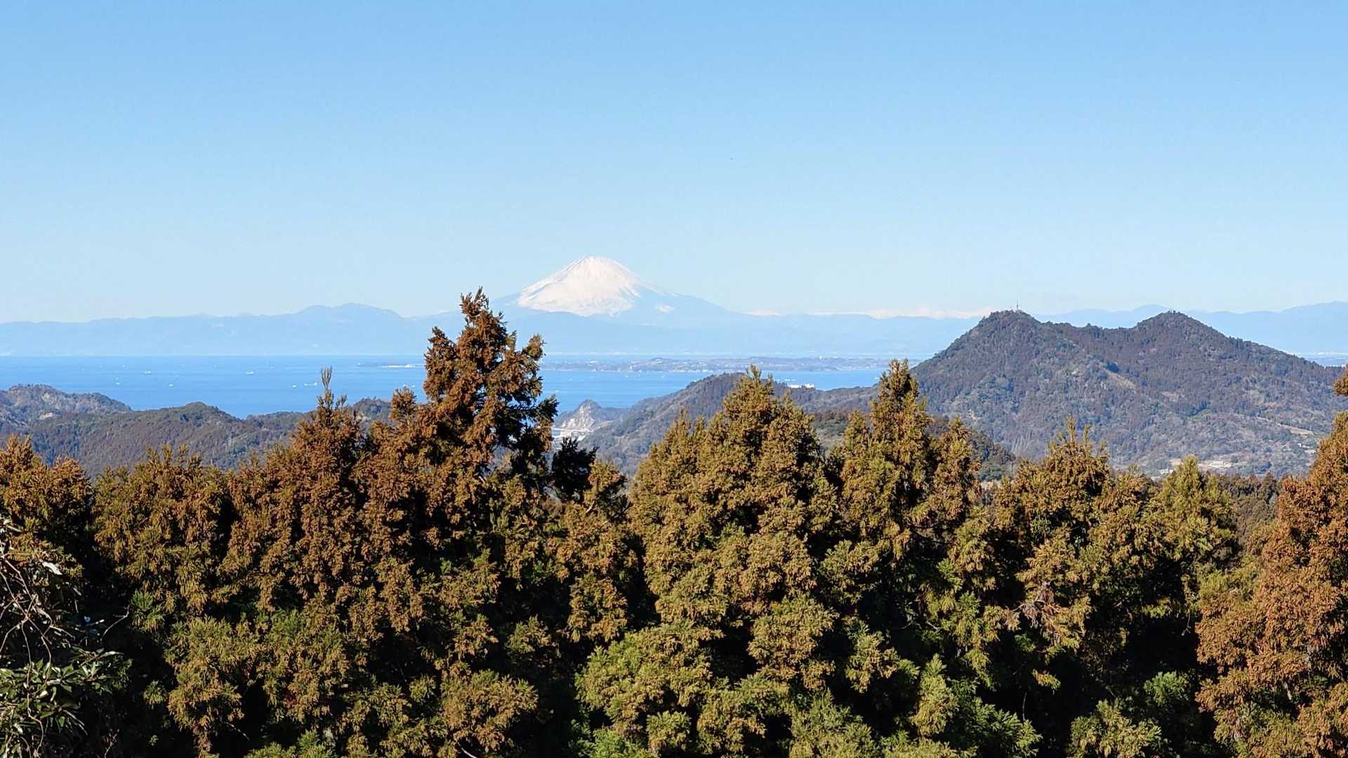 大日山からの富士山。