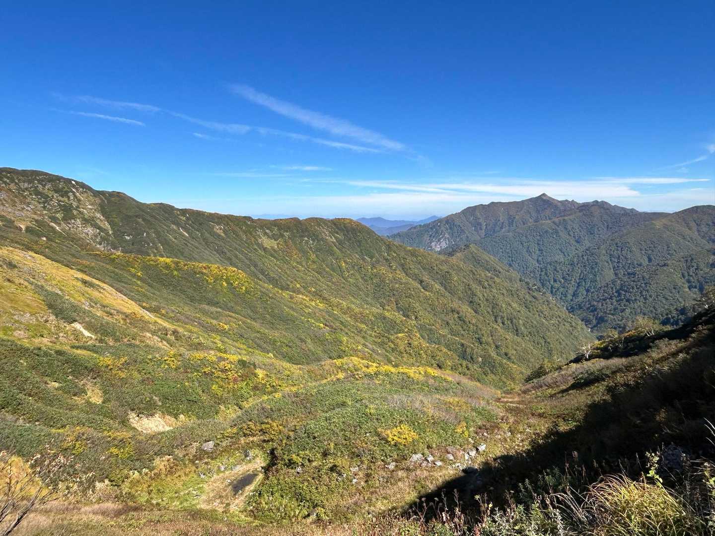 中ノ岳-小兎岳-兎岳-大水上山-丹後山-ジャコ平 周回コースの写真