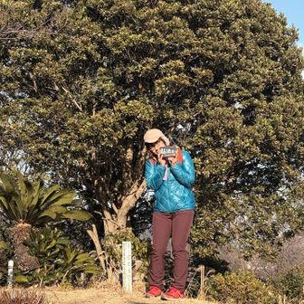 弘法大師像の後ろ側がピークです