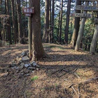 水晶山（250ｍ）
ここも飯能100名山だ。