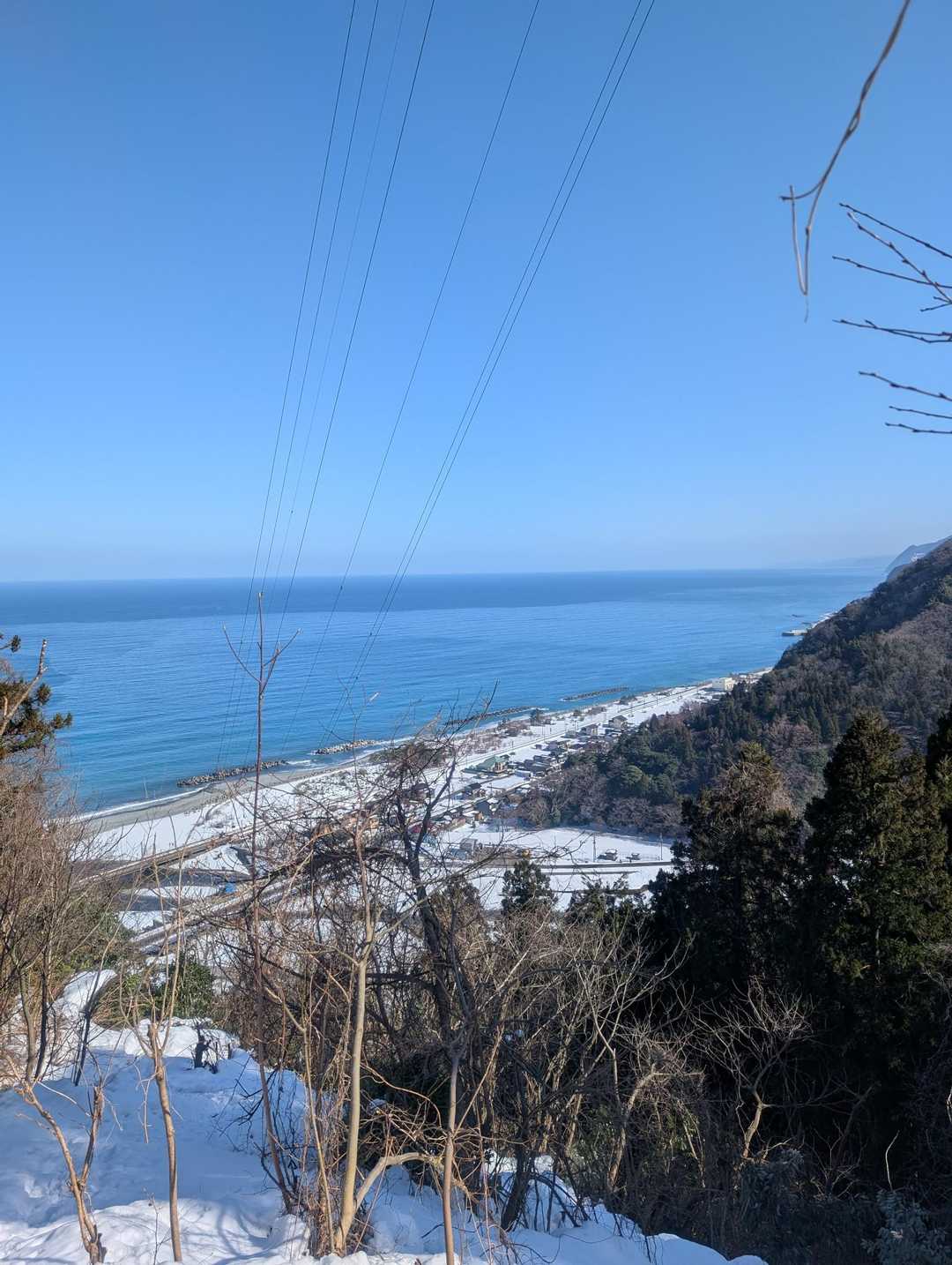 時折見せる海の景色が綺麗✨