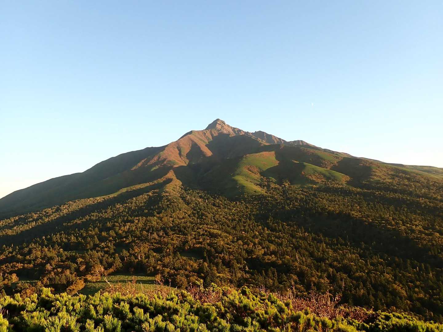 利尻北麓野営場登山口-ポン山-小ポン山 往復コースの写真