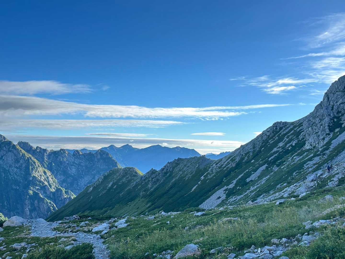 素敵な山々😊どれがどの山か分からんのが勿体無いぐらい〜