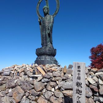 釈迦ヶ岳山頂（1799.8m）