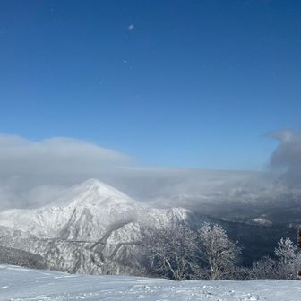 だんだん曇が動いて見えてきたオロフレ