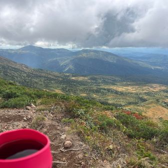 この景色見ながらのコーヒーは贅沢よなー