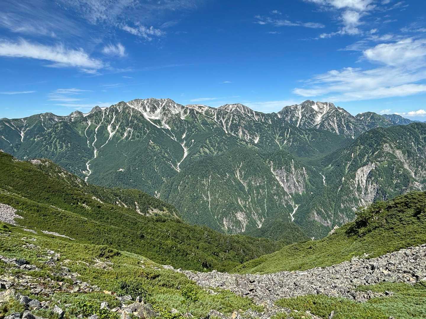 立山連峰を正面に見えるポイント