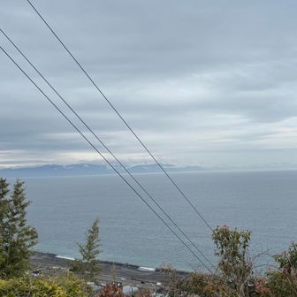 展望箇所から、伊豆半島が見えます