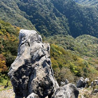 天狗鼻に到着〜　絶壁と絶景です