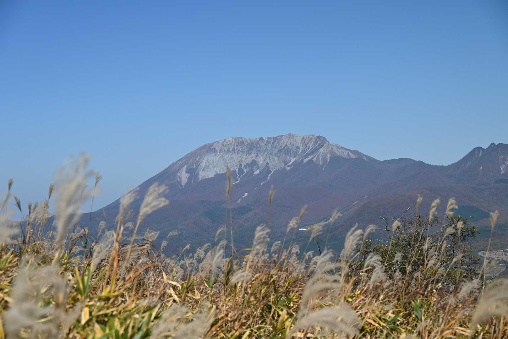 登山道から見た大山