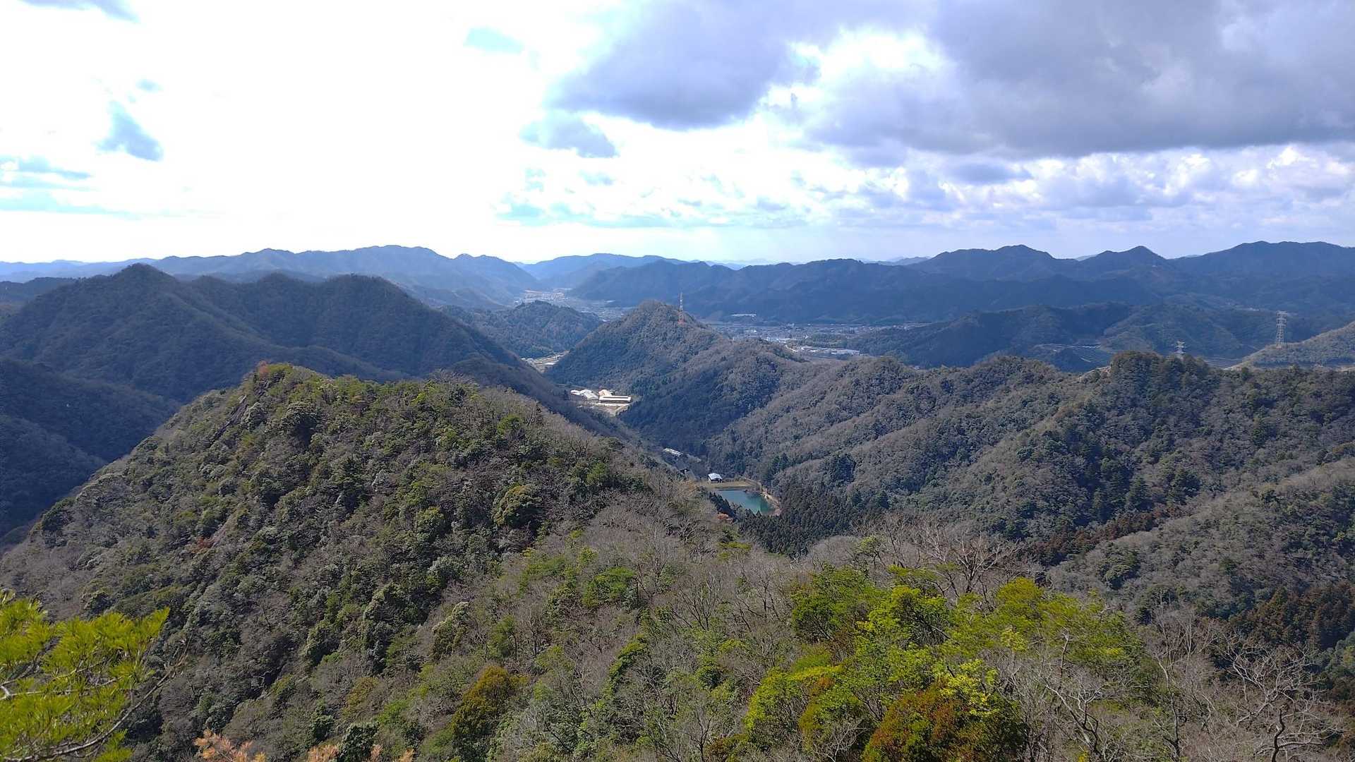 下の方に池が見えました！