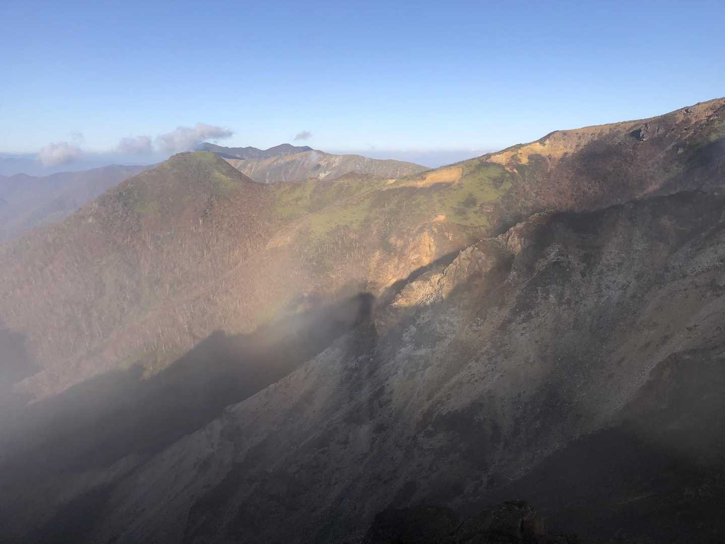 峠の茶屋登山口-朝日岳-1900m峰-三本槍岳-大峠 周回コースの写真