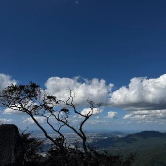 北側。奥に立花山。